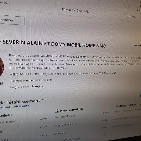 Mobilhome Sans Draps Ni Serviettes * Port-la-Nouvelle